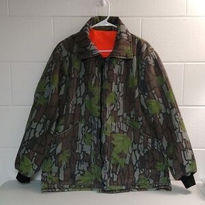 SafTbac TreBark/Reversible High Visibility Camouflage Hunting Utility Jacket